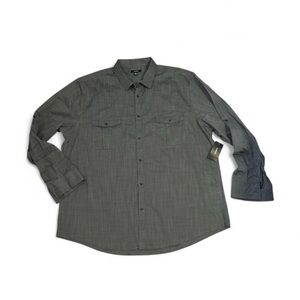 NWT Men's Gray Button-Up Shirt